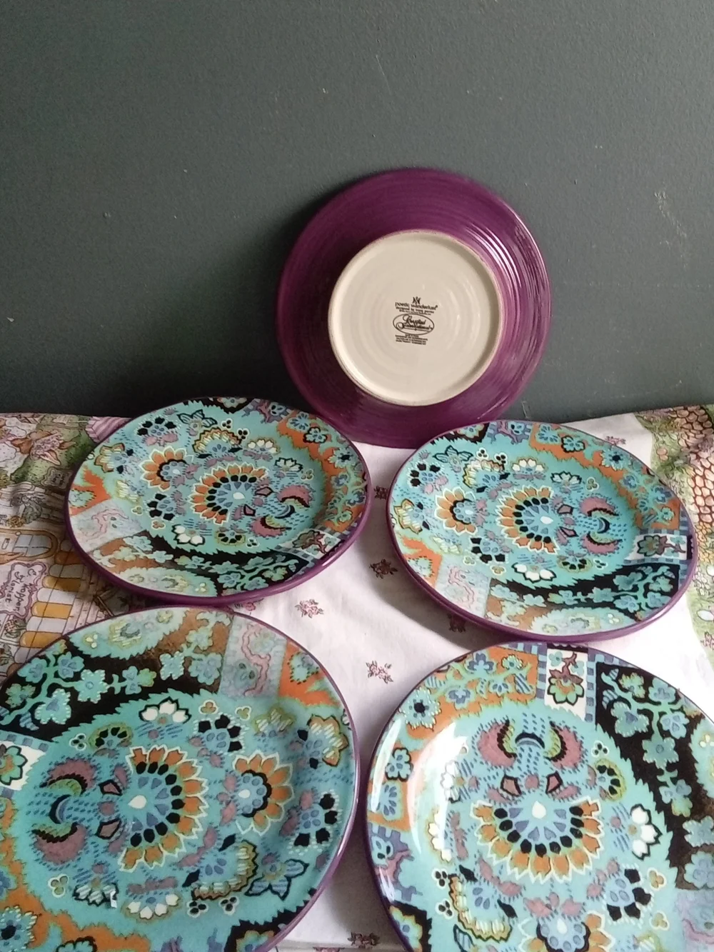 Tracy‎ Porter Poetic Wanderlust Certified International Salad Plates Set of 5